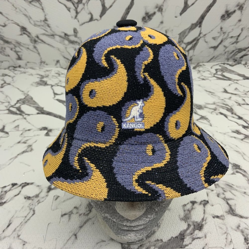 Men’s Kangol Black | Mustard | Purple 3D Balance Casual Bucket Hat